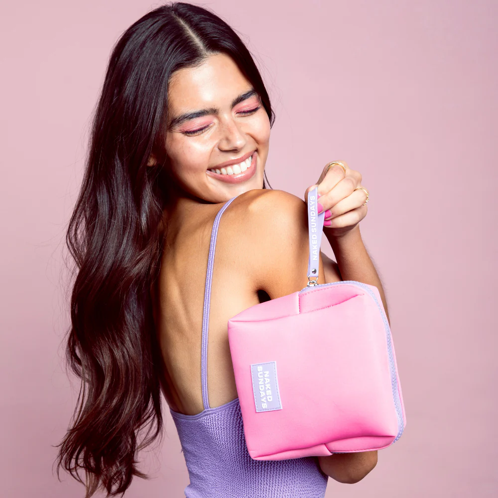 Luxe Pink Neoprene Purse - Image 3