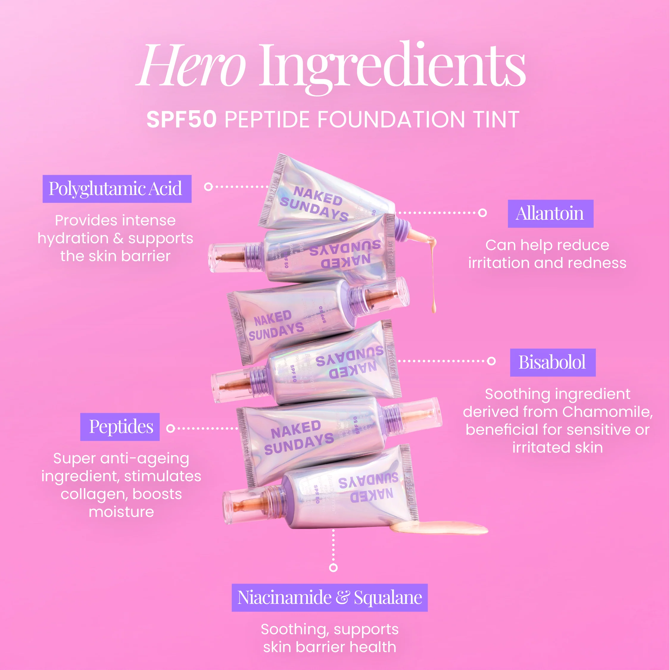 BeautyScreen™ SPF50 Peptide Foundation Tint - 2.5 Light Neutral - Image 6