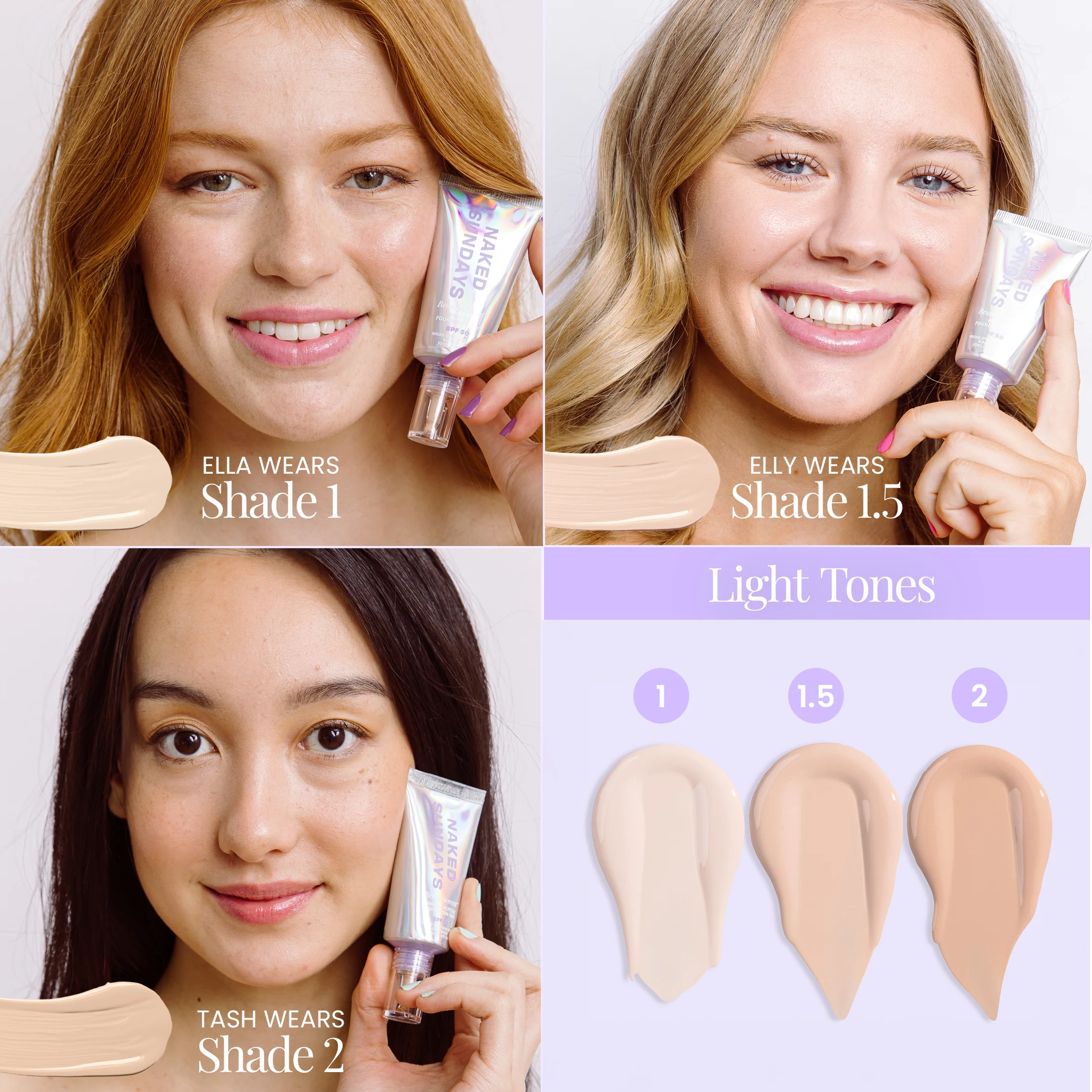 BeautyScreen™ SPF50 Peptide Foundation Tint - 2 Fair Sand - Image 3