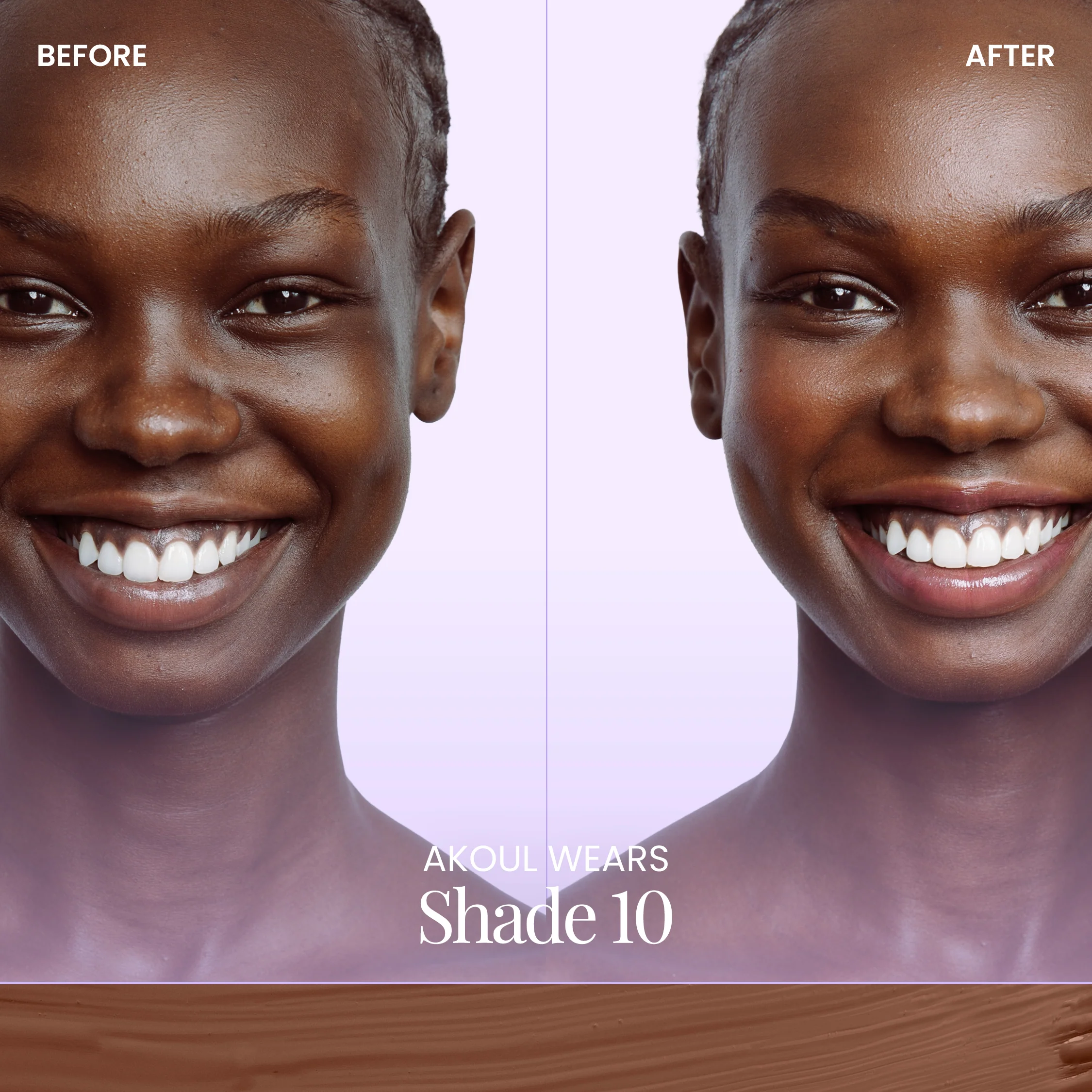 BeautyScreen⢠SPF50 Peptide Foundation Tint - 10 Deep Neutral - Image 4