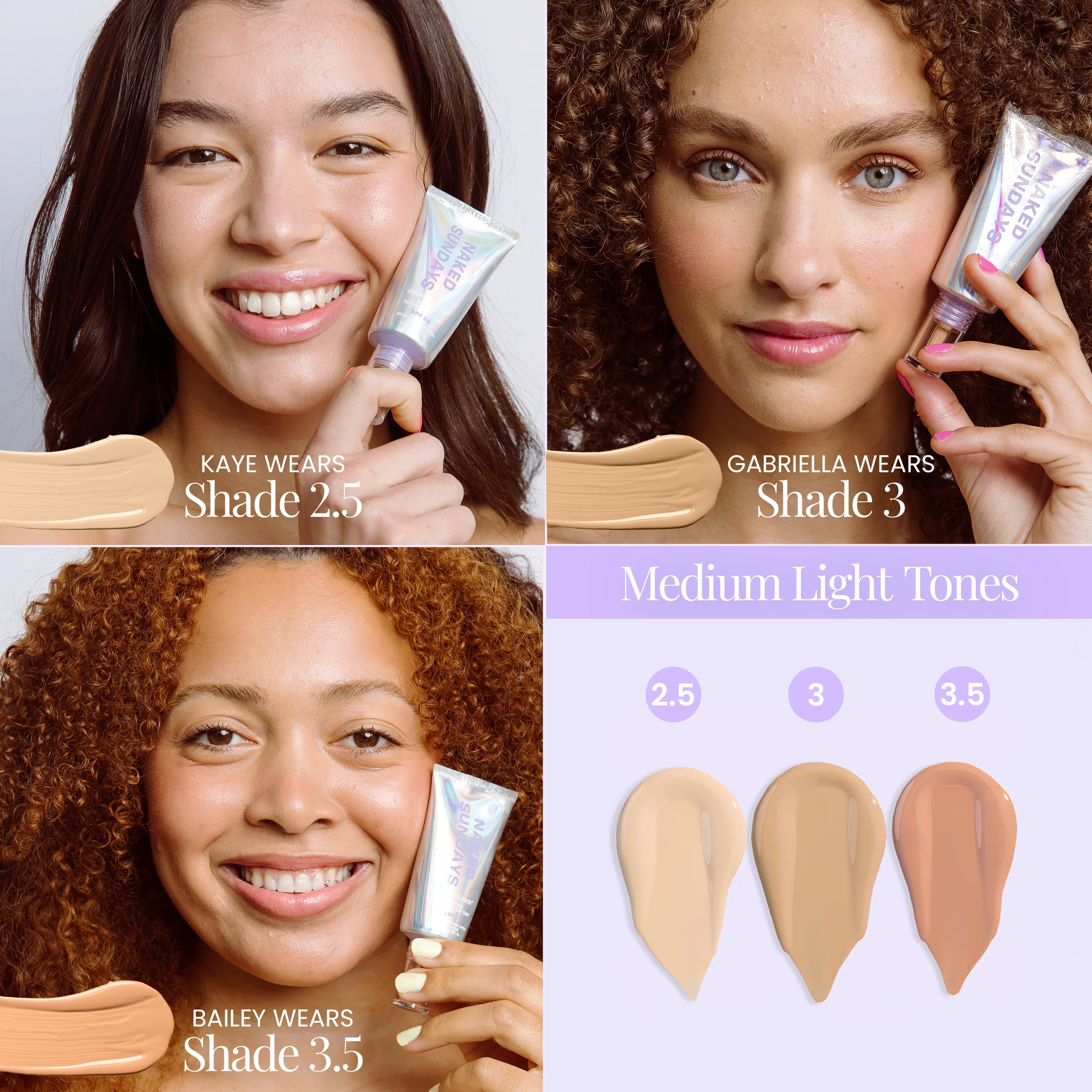 BeautyScreen™ SPF50 Peptide Foundation Tint - 2.5 Light Neutral - Image 3