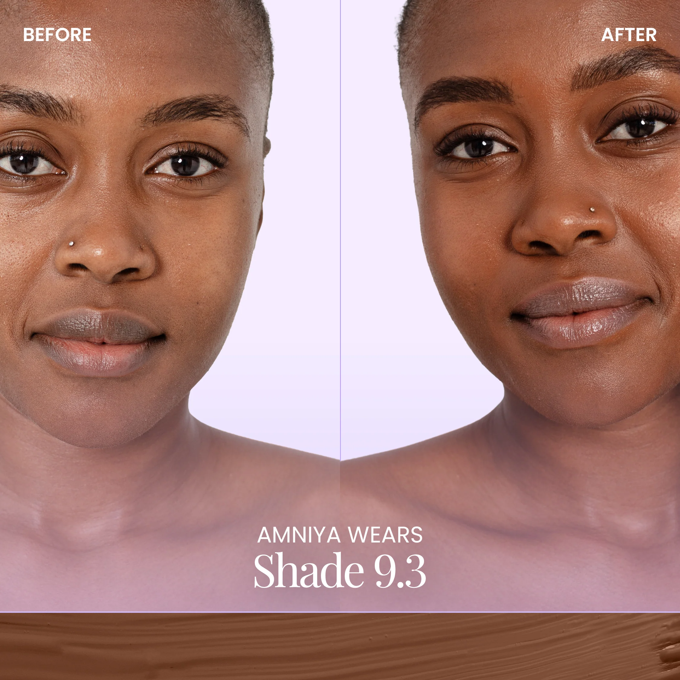 BeautyScreen⢠SPF50 Peptide Foundation Tint - 9.3 Rich Caramel - Image 4