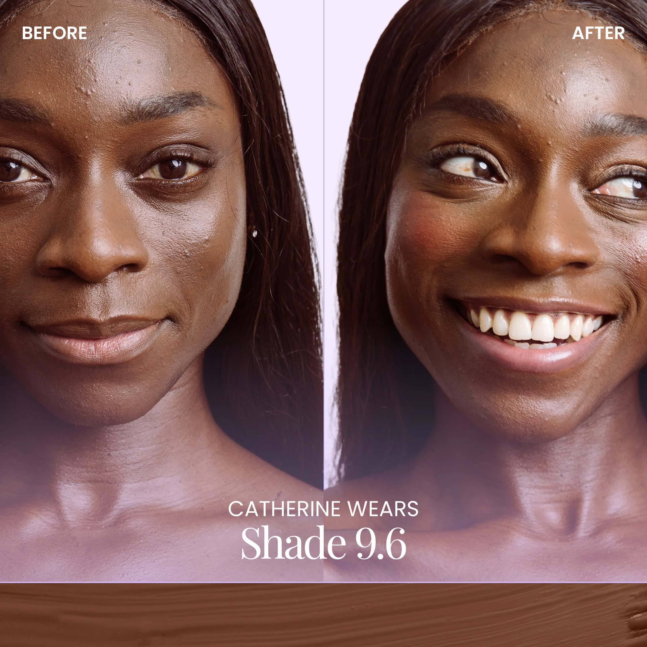 BeautyScreen⢠SPF50 Peptide Foundation Tint - 9.6. Rich Cool - Image 4