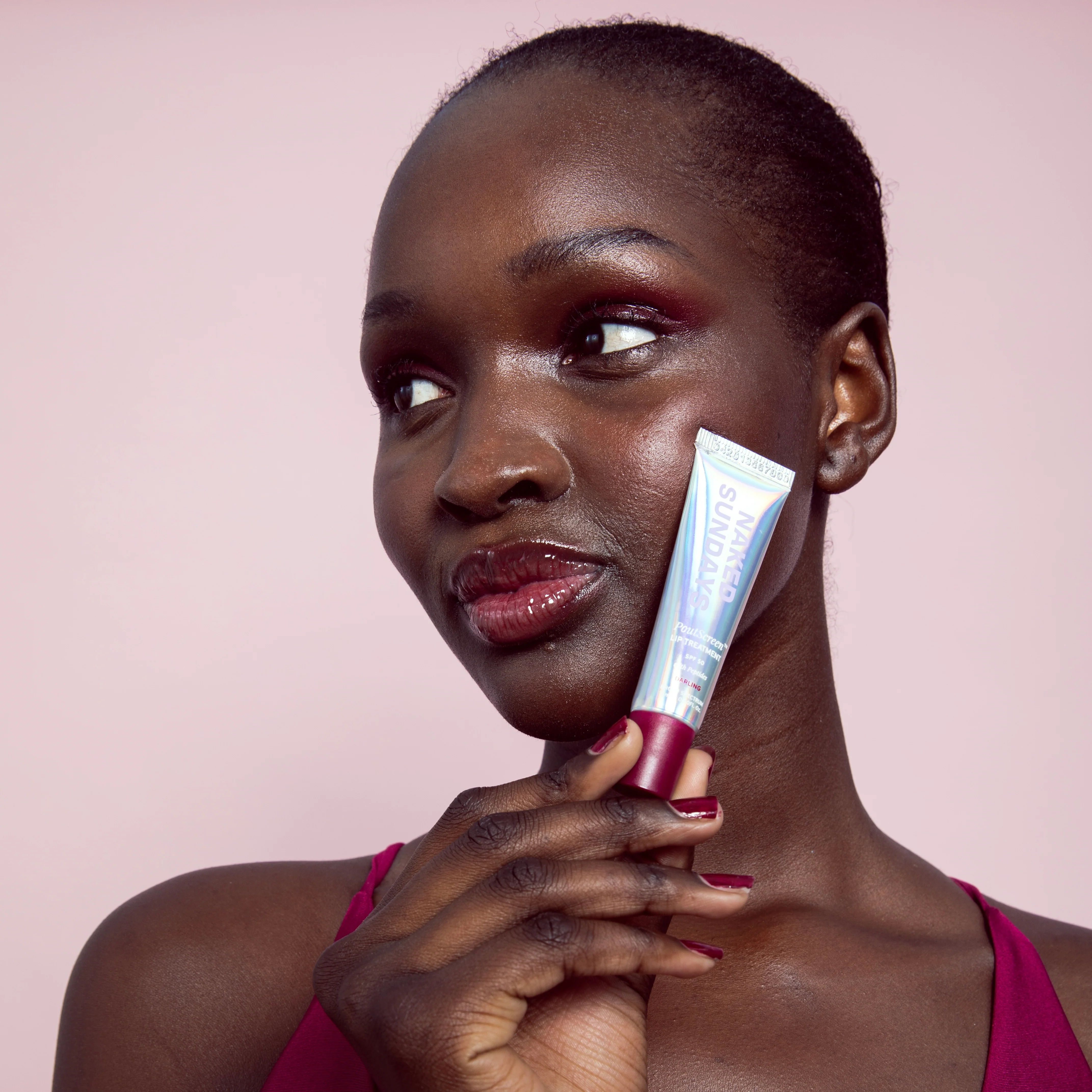 PoutScreen™ SPF50 Lip Treatment - Darling (Sheer Plum) - Image 5