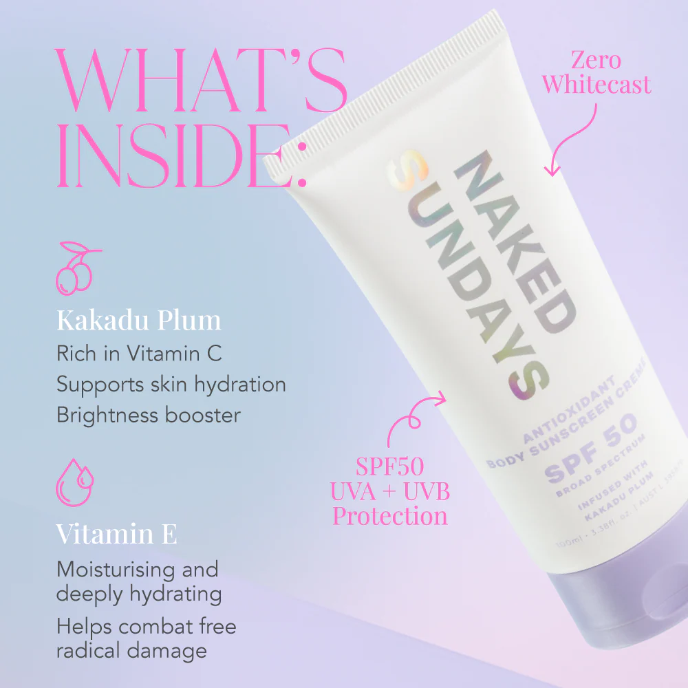 SPF50 Antioxidant Body Sunscreen Crème - Image 4