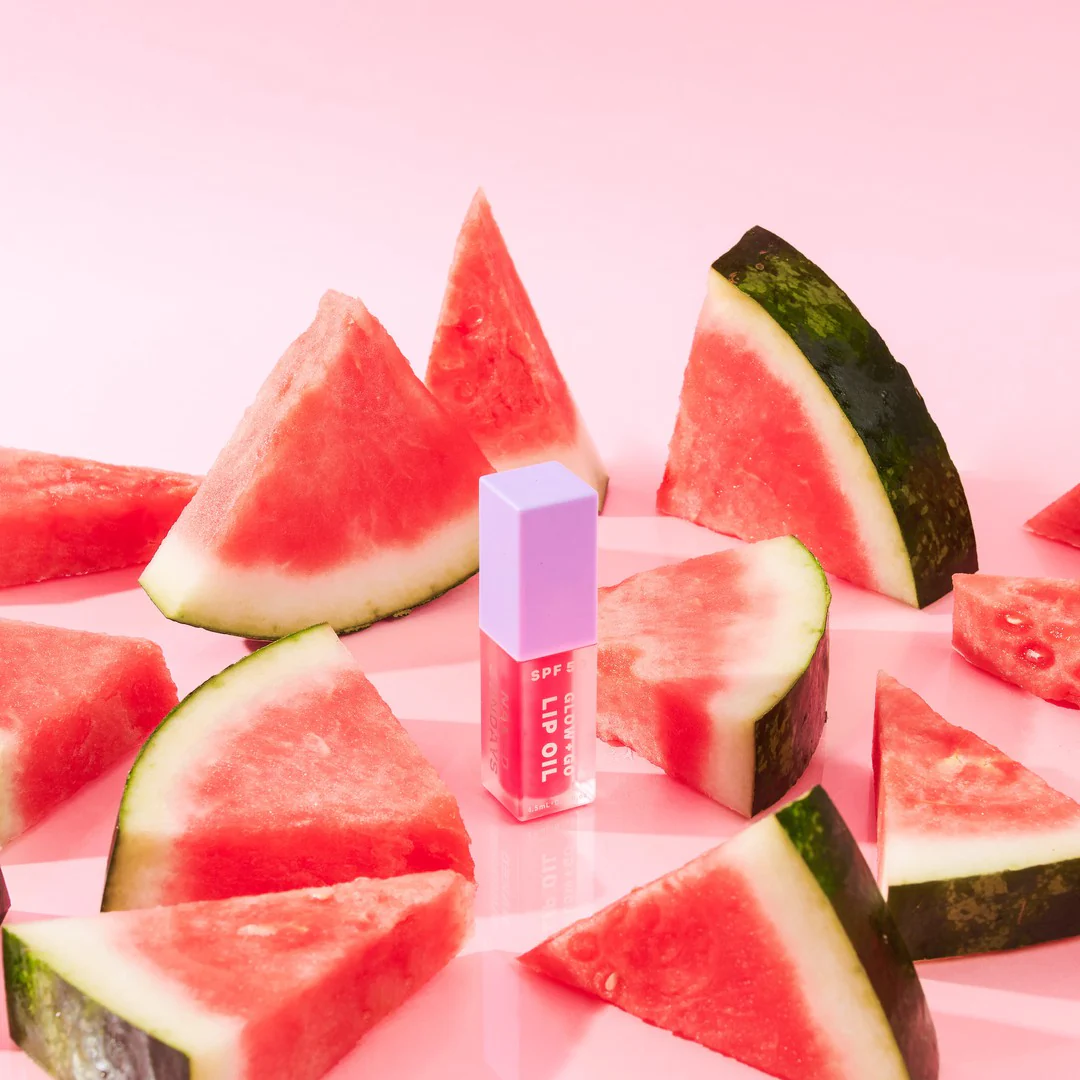 SPF50 Glow + Go Lip Oil in Watermelon - Image 3