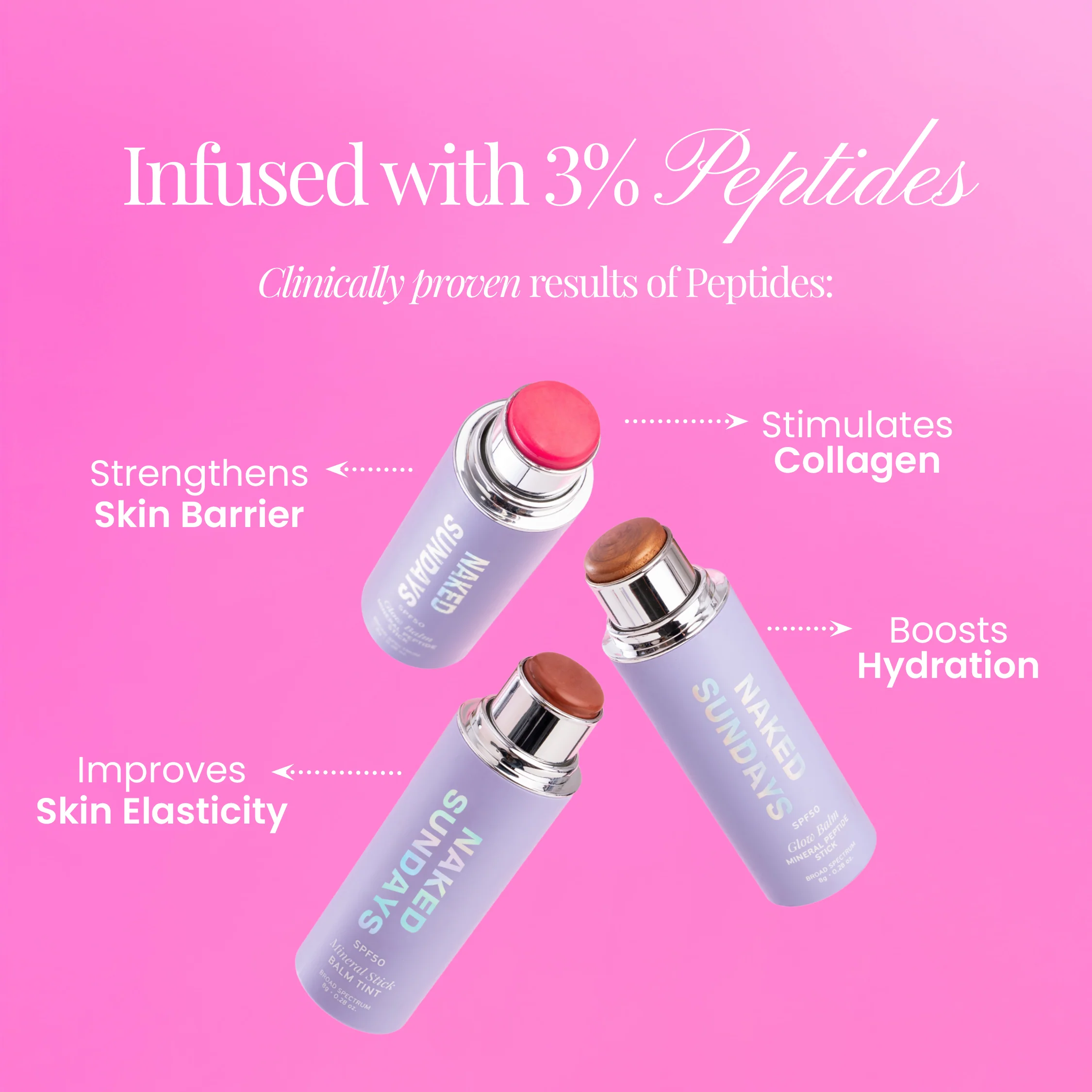 SPF50 GlowBalm Peptide Stick - Variants - Image 4